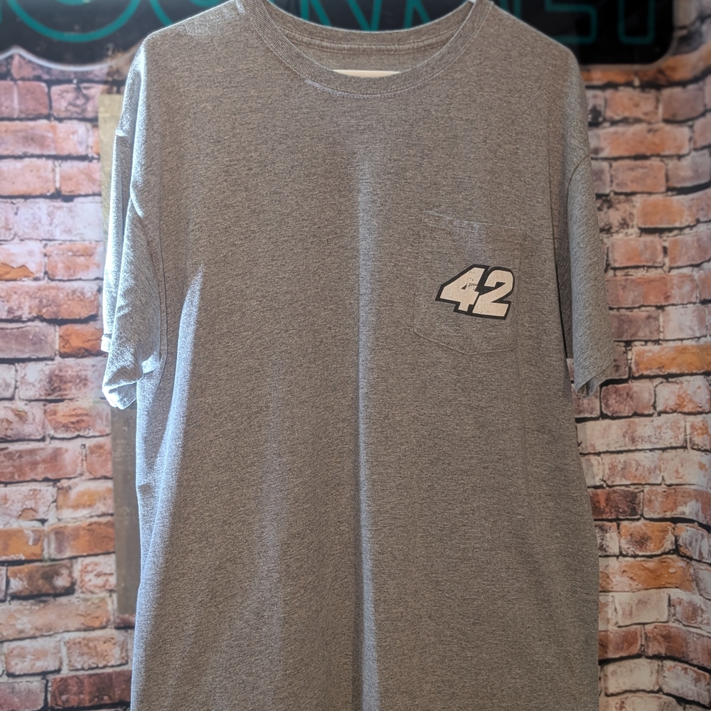 Fanatics Gray Short Sleeve Tee with Number Detail